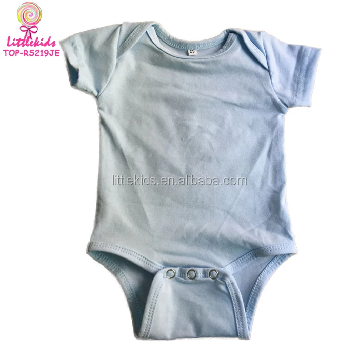 Plain Infant Toddler Bodysuit Blank Newborn Romper Short Sleeve Black Baby One Piece Romper