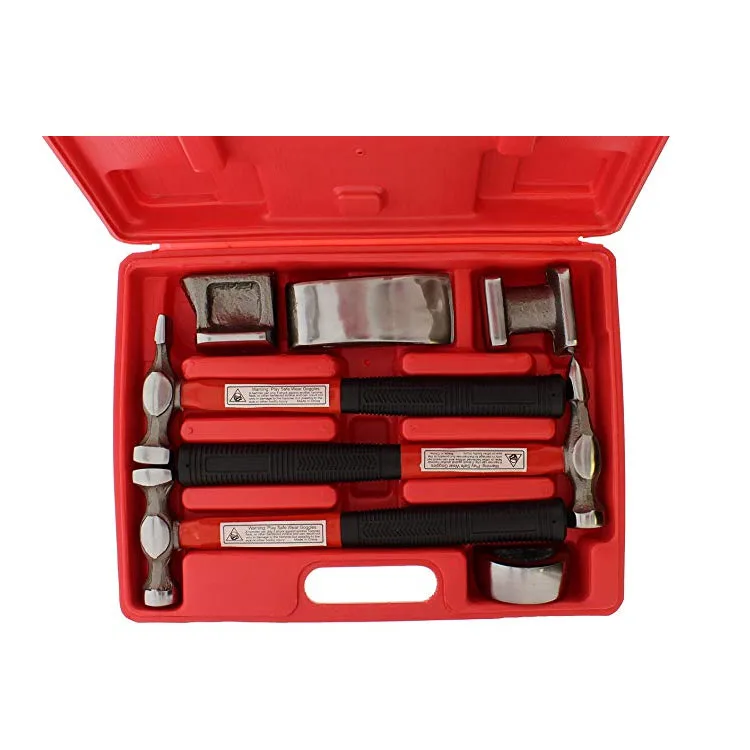 wholesale 7Pcs Heavy Duty auto car body repair tool kit and body repair hammer