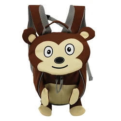 Fancy Kids Book Bag Funny Cartoon Animal Boy 3D School Backpack For Child