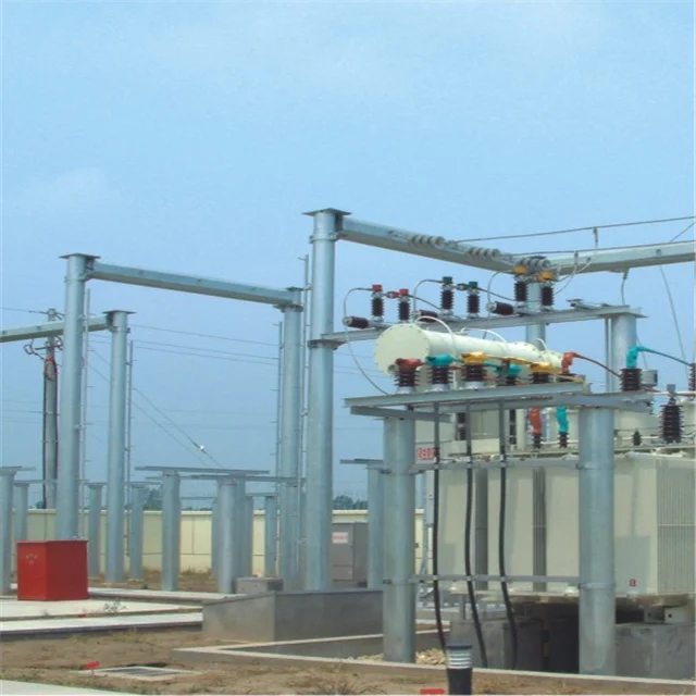 Линия электропередачи Q345 восьмиугольный оцинкованный электрический полюс по заводской цене