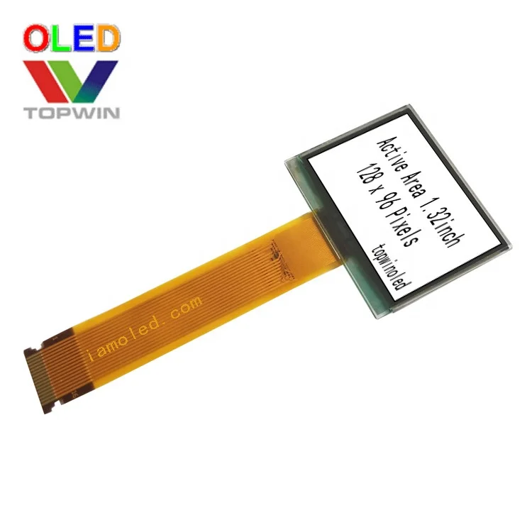1.32' inch 1.3' 1.3inch oled panel 128x96 dots 16 pin white color connector display panel VG-2896GSWEG01 with SPI Interface
