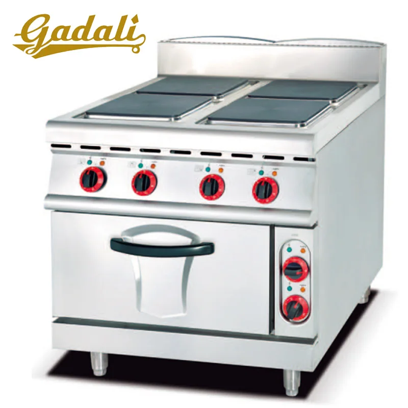 Электрический диапазон с 4 горячими пластинами и духовкой