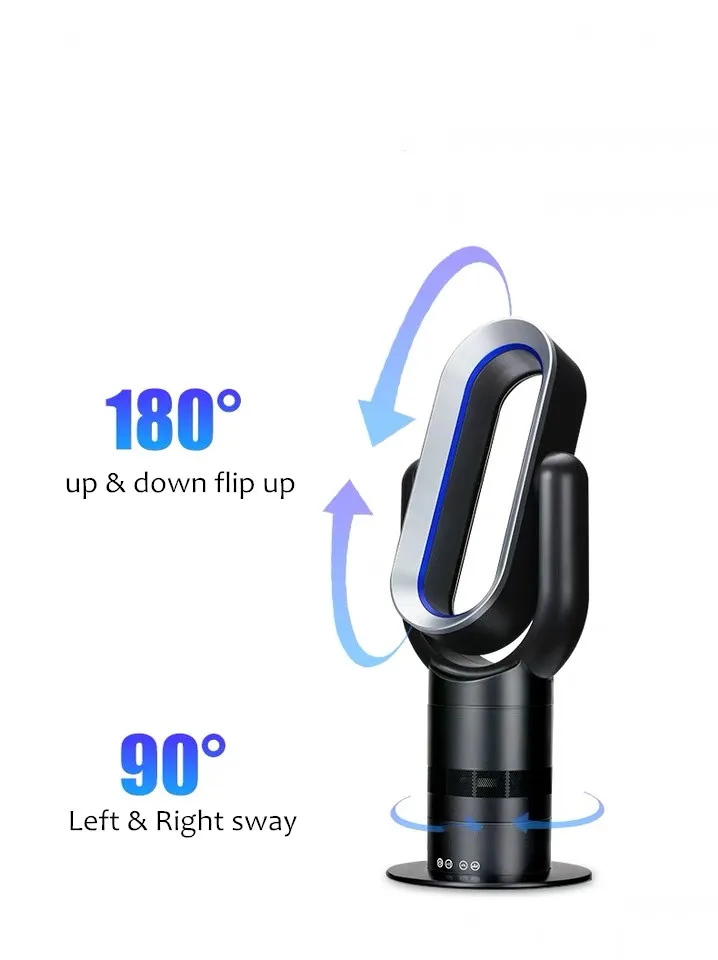 
Electric Room Space Heater Air Cool and Hot Wind Table Bladeless Fan 