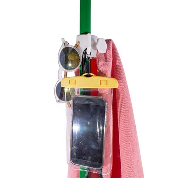 Beach Umbrella Anchor Sand Grabber Heavy Duty Screw Auger | One Size Fits All | Comes with Umbrella Hook, White