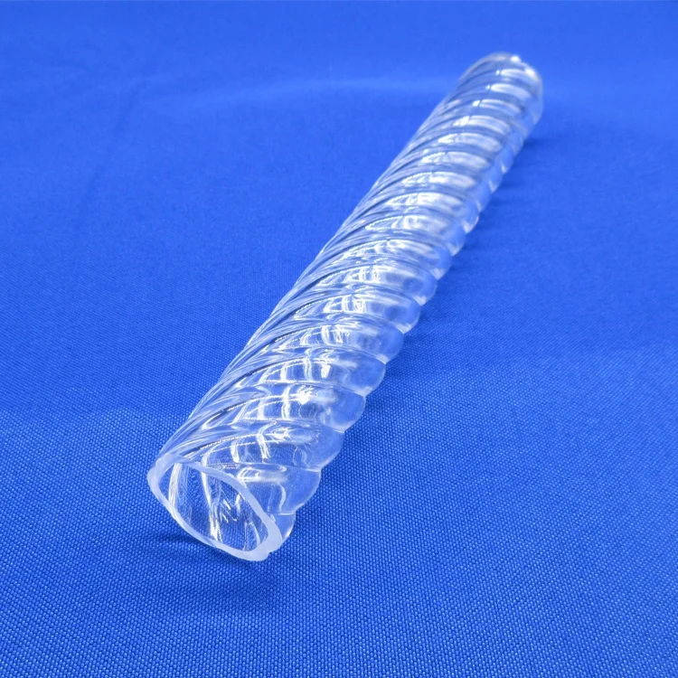 spiral PMMA tube, spiral tube clear acrylic vase tube