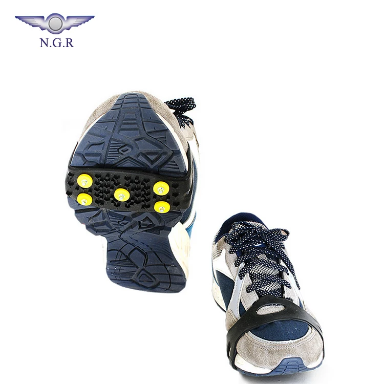 Snow rubber safety shoes children and adult 5 cleats ice grippers