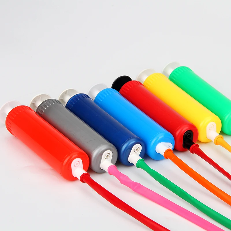 wedding favors syringe shaped plastic hand balloon air pump