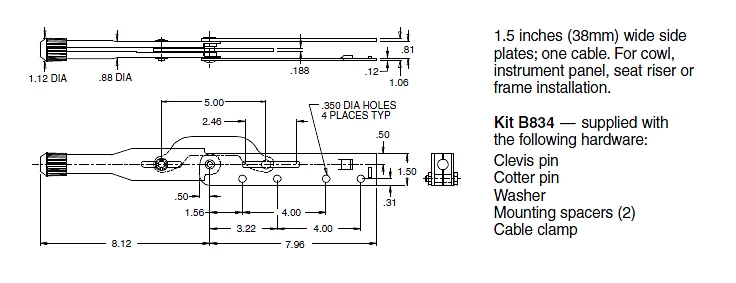 Brake Lever Over Center Locking Hand Control