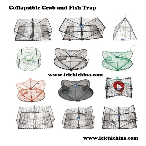 Collapsible Crab and Fish Trap fishing basket