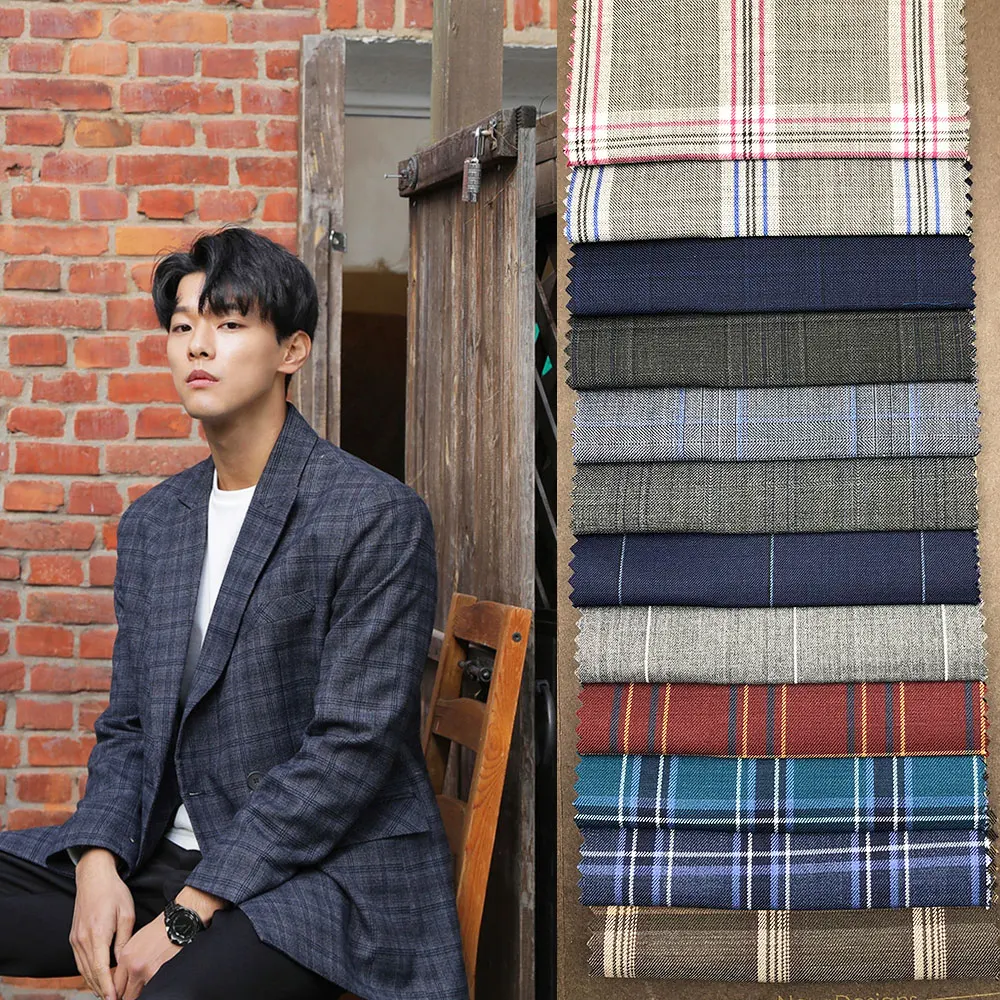 Китайские поставщики, оптовая продажа, ткань для мужских костюмов из полиэстера и шерсти