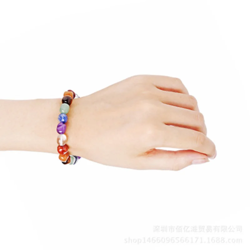 New Style Buddha Beads Natural Reiki Energy Stone 7 Chakras Yoga Bracelet