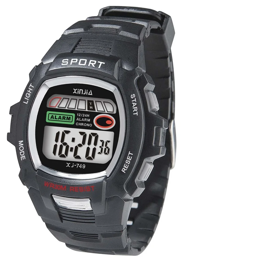 XINJIA цифровые часы водонепроницаемые модные спортивные часы XJ-749
