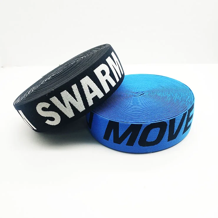 Custom brand name printed elastic band for underwear