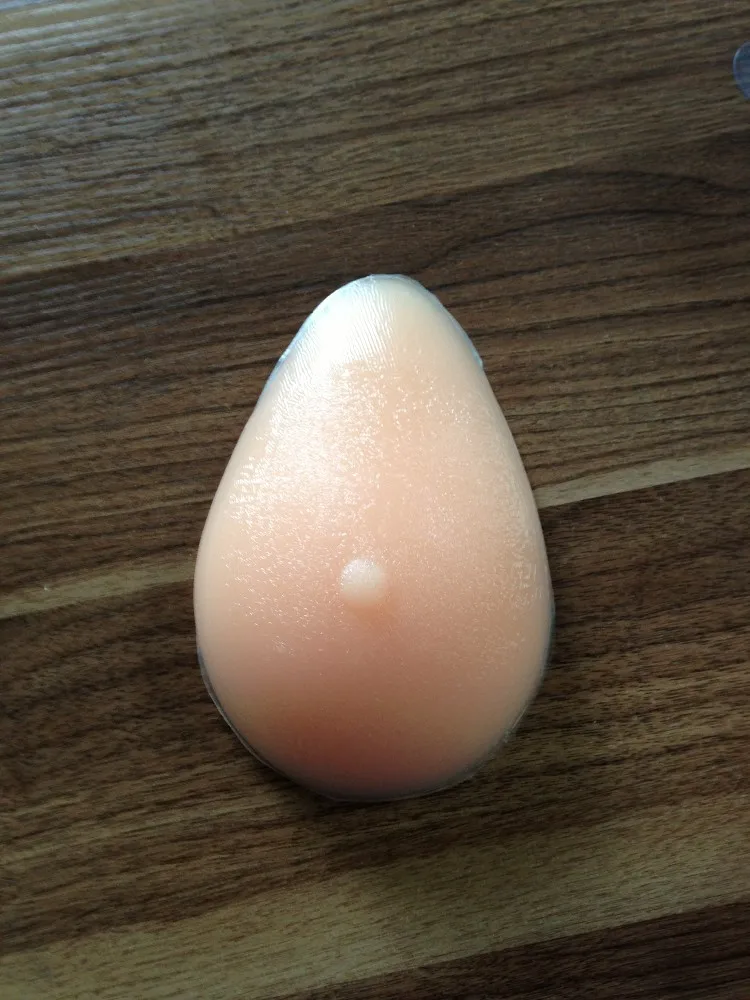 2016 triangle-shape silicone artificial breast forms silicone fake breast for men hot open breast forms