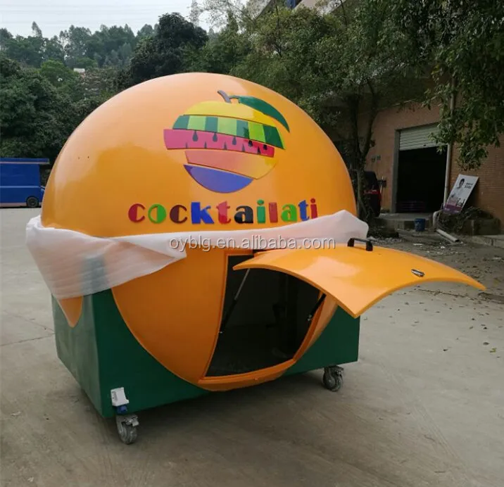 Outdoor Mobile Food Kiosk Design/Cart/Trailer Fast Food Cart Design Ice-cream Cart Mall Food Kiosk