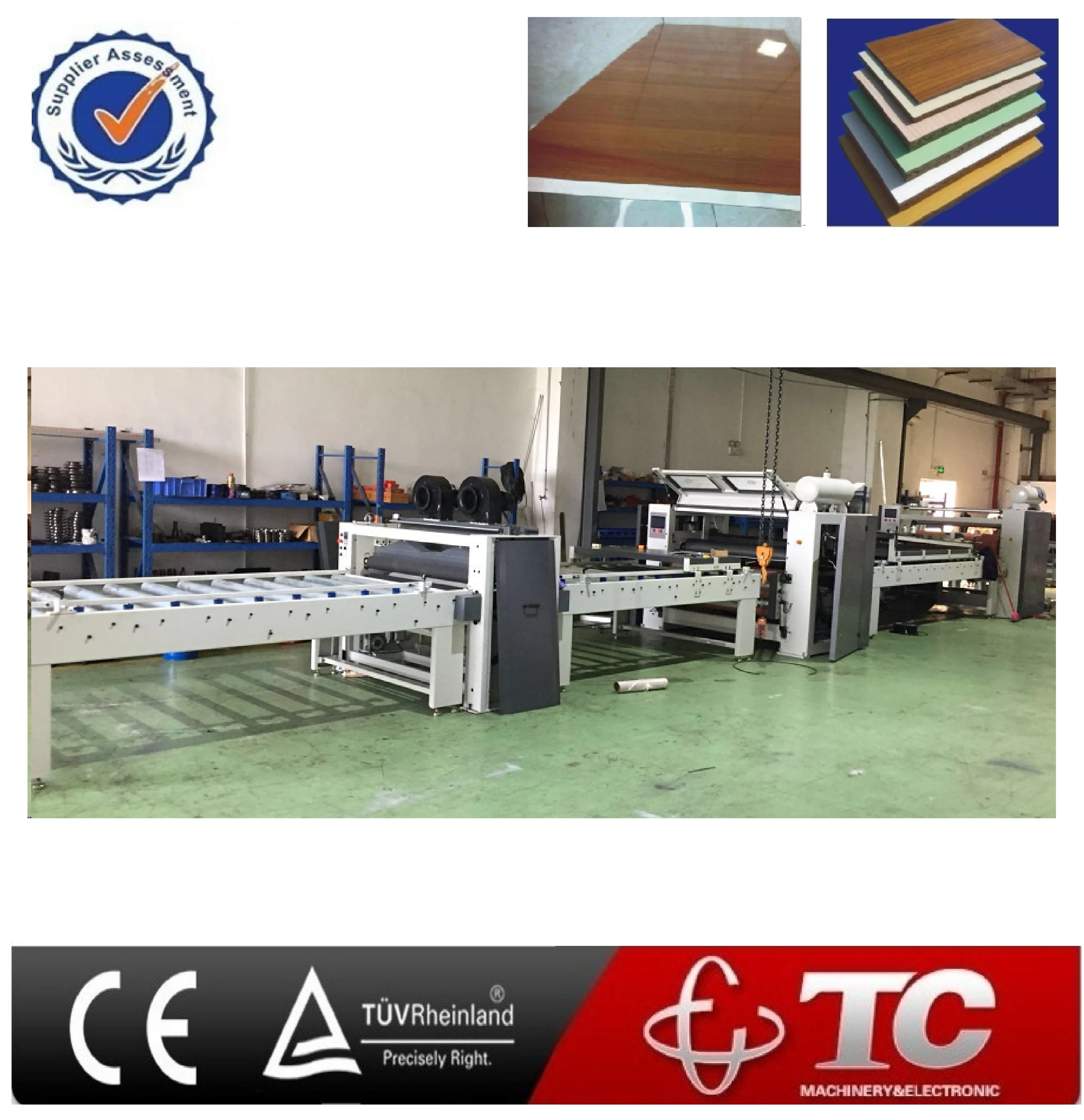 Multipurpose Woodworking Machine 2021 Hot Selling PUR Hot Melt Glue Laminating Machine 85 KWS Online Support 8000 TC