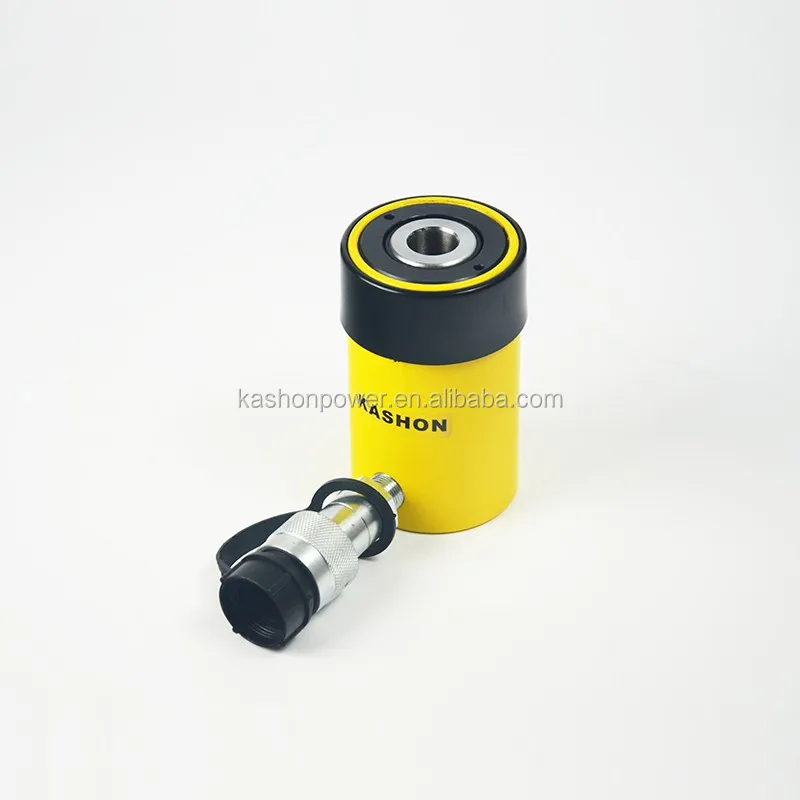 Single acting 12 ton hollow hydraulic cylinder jack ram