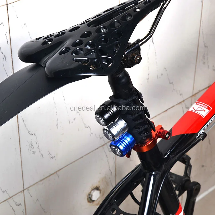 Jialitte B068 Aluminum Rechargeable Bicycle Tail Light USB Ruby Diamond LED Bike Light