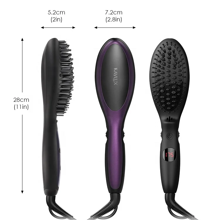 
Knob Control Temperature MCH Ceramic Ionic Electric Hair Straightening Brush 