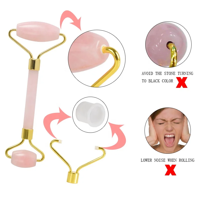Makeup Supplier China Natural Jade Stone Massager Tool Facial Massage Roller