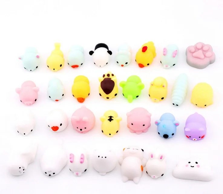 
Wholesale 2020 Trends TPR Slow Rising Anti- Stress Anti-Anxiety Durable Cute Mochi Squishies Cat Animal Toy 