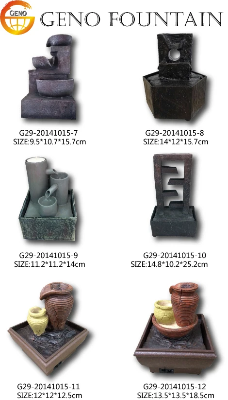 US Freeshipping Indoor Electric Tabletop Water Fountain