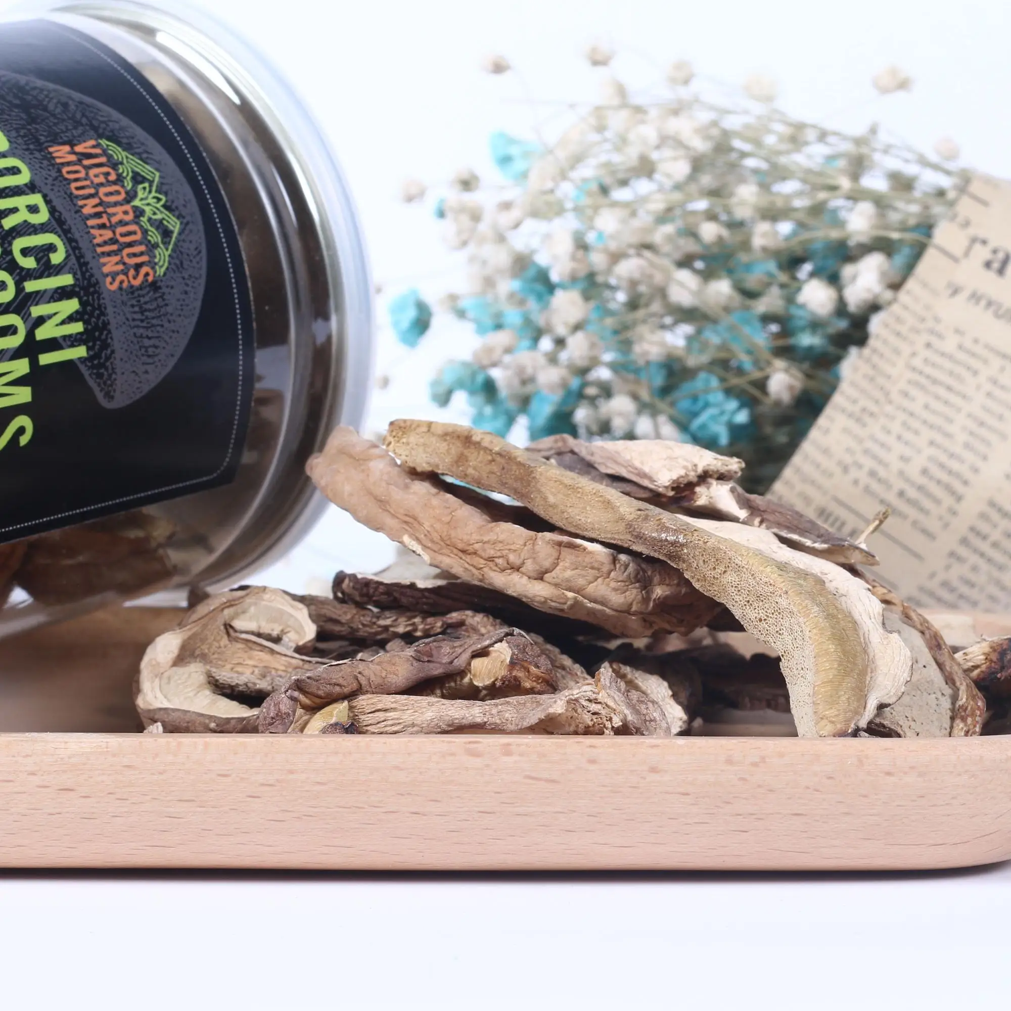 
Dried canned boletus mushrooms 