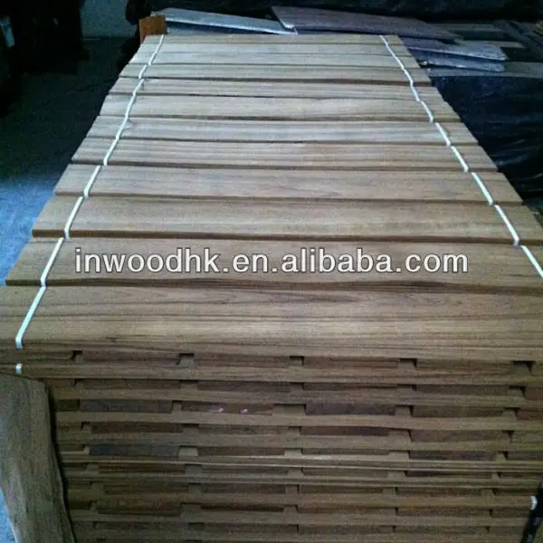 Natural Burma Teak Veneer Flooring Premium Size Teak Wood Veneer