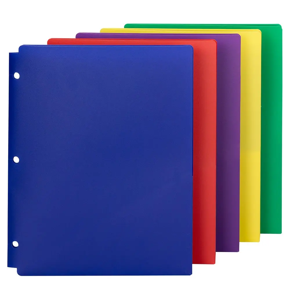 wholesale  double 3 - hole manual account inside the core index custom color separation page A4/A5 size paper file