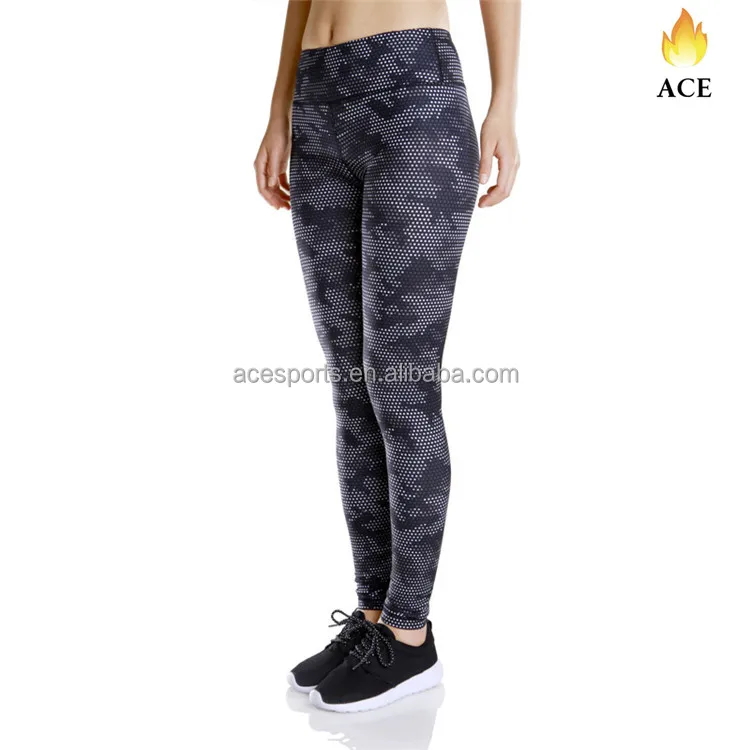 in stock leggings 2018 wholesale custom sublimated printed tight fitness sports yoga leggings for women