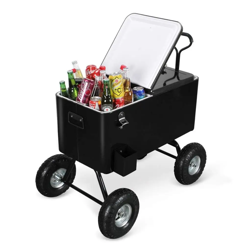 Amazon Best Seller Factory Price Ice Chest Cooling Wagon With Opener