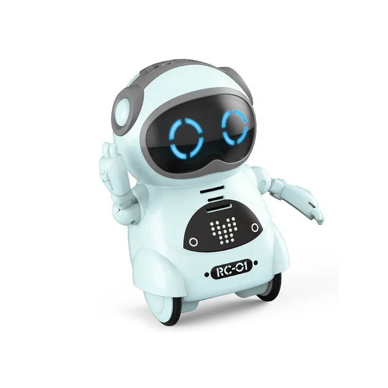 Perfect gifts voice control intelligent kids mini dancing pocket robot with light and sound