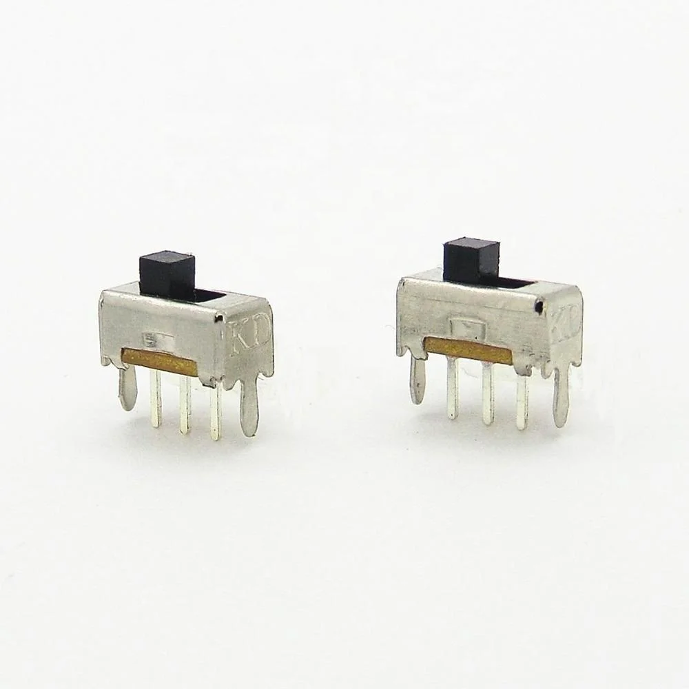 Vertical 50V DC Right Angle Miniature Sliding On Off Spdt Smt Type Slide Switch