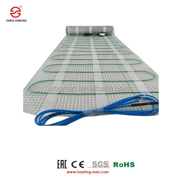 Electric Twin Conductor Heating Cable Mat For Hydronic Radiant Floor Heating with CE,RoHS,SGS,EAC