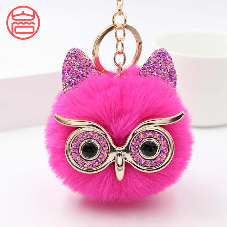 
Rabbit animal fur pompoms for real fur ball for slippers keychain hat pom pom 