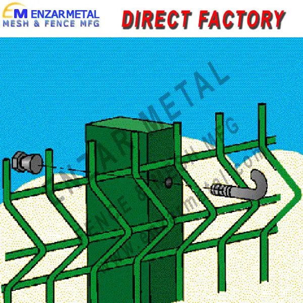 PVC Coated Welded Mesh Fence Panel
