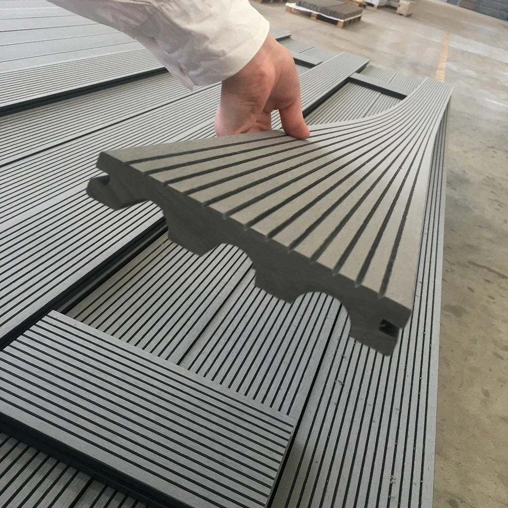 
anti scratch cherry wood flooring grooving wpc flooring for outdoor usage wpc grey engineered wood floors 