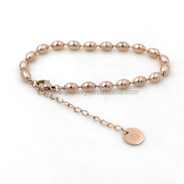 Simple design High polishing Stainless Steel Jewelry Heart Bracelet Women