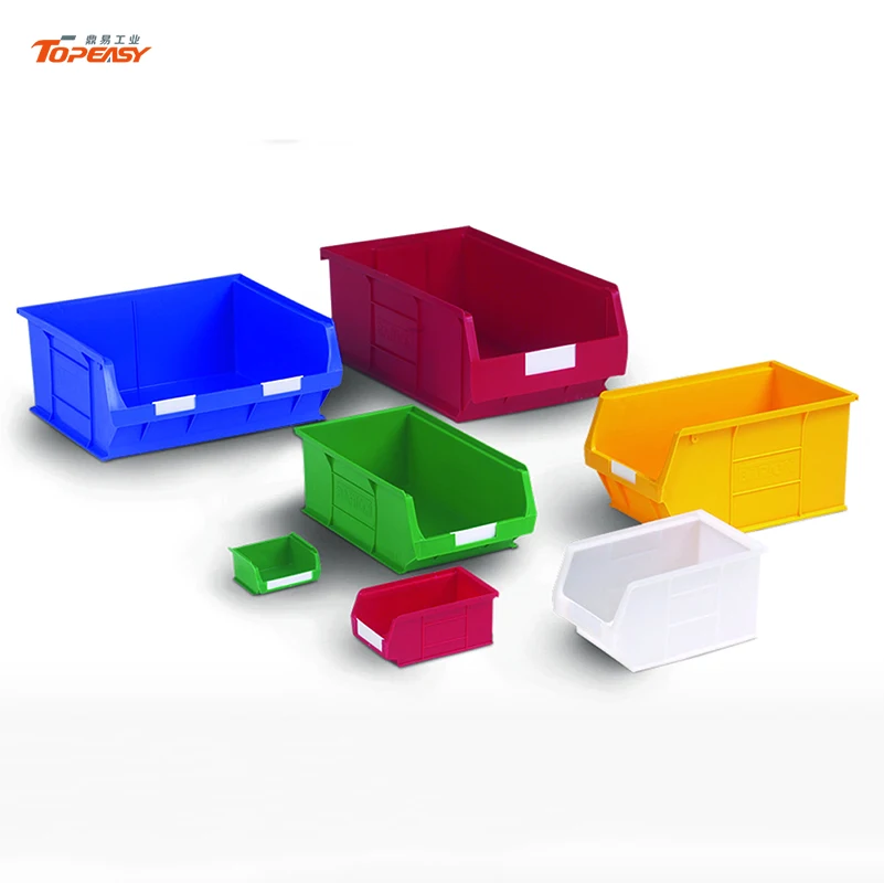 Multi-colored Plastic Spare Parts Customized Logo Customized Size Dividers Stackable Storage Bin