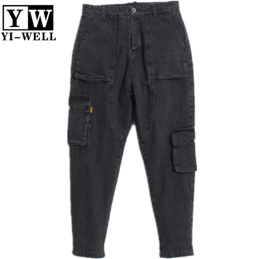 Модные мужские джинсовые шаровары с 6 карманами новый