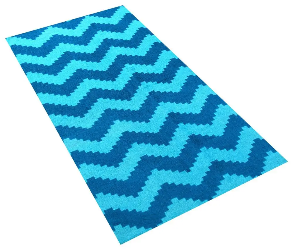 OEKO-TEX Supplier 2018 Wholesale Custom cheap 100% Terry Cotton colorful reactive printed pool bath beach towel with stripe