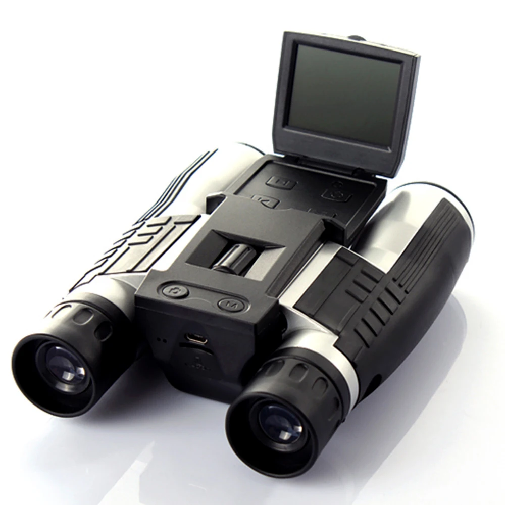 Приведенный в действие с переменным фокусным расстоянием 12x32 мм HD 5-мегапиксельная цифровая камера 2,0 'ЖК дисплей full hd 1080p Ночное Видение телескоп камера Бинокль ночного видения