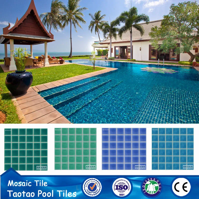 Discount 5*5 ceramic swimming pool tile mosaic