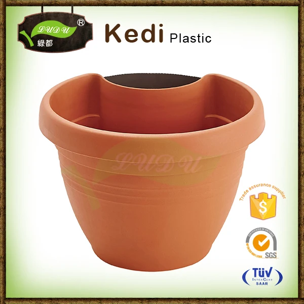 Premium cast iron ecofriendly plastic wall hanging semicircular flower pots planters