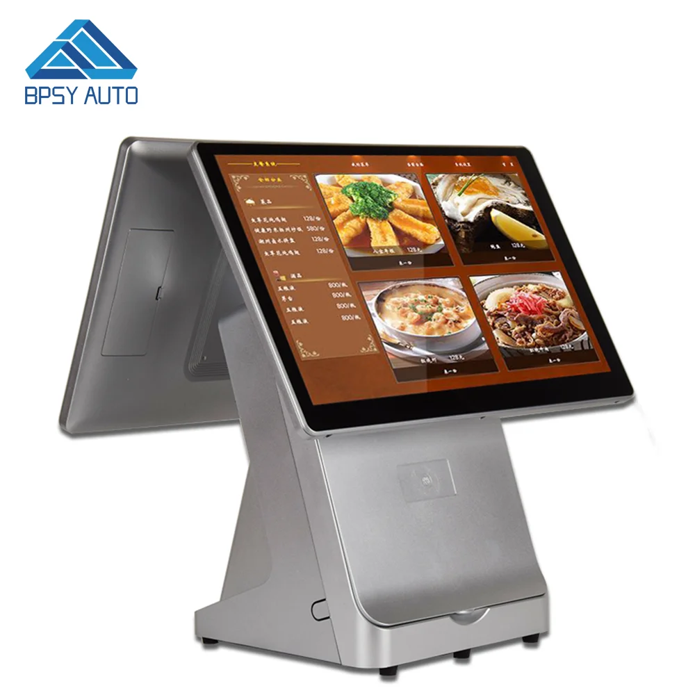 Wide Screen POS System 15.6 inch Professional Touch Screen All In One POS Terminal with Printer