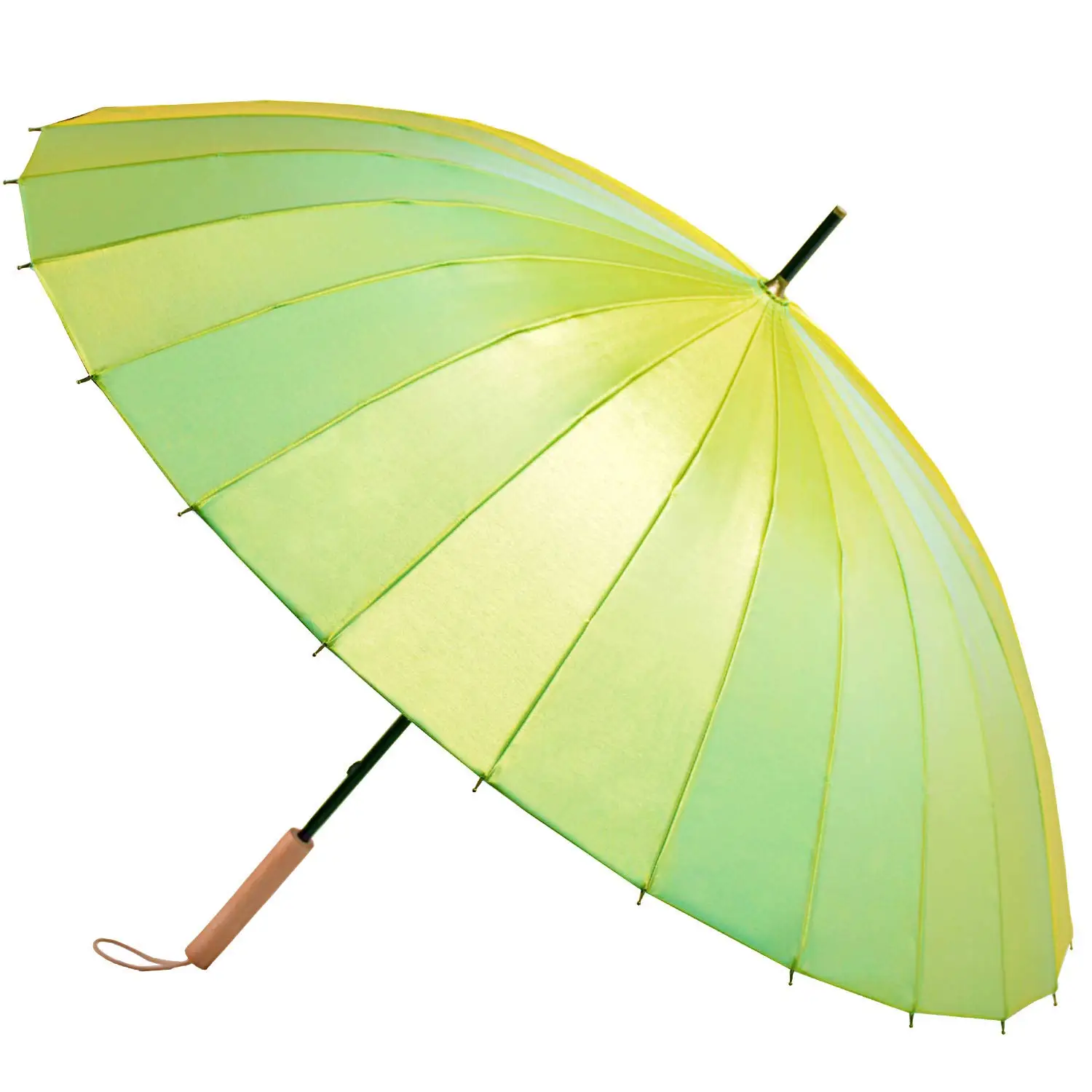 Ovida New Arrival 24 Ribs Advertising Gift Umbrella Special  Chameleon Large Golf Umbrella With Wooden Handle For Promotion