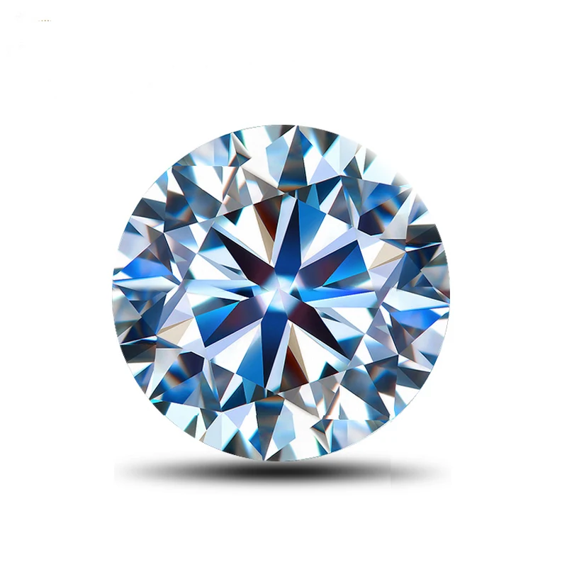 White color round cubic zirconia loose rough diamonds price