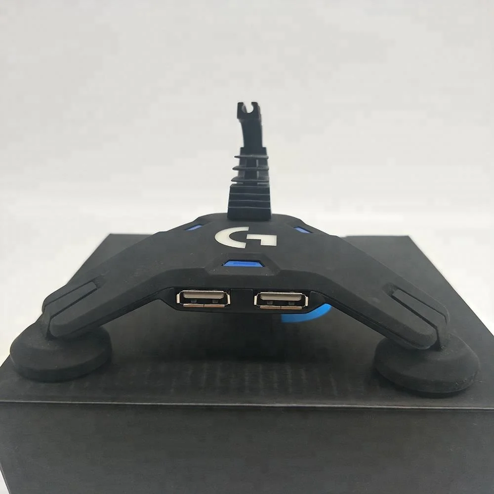 Logitech Mouse Gaming Mouse Cord Controller 4 port USB HUB Computer desktop assistant Mouse Wire clip