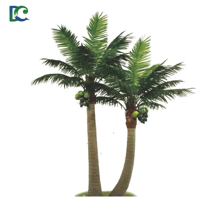 fiberglass real like large decorative plastic tree artificial coconut palm trees