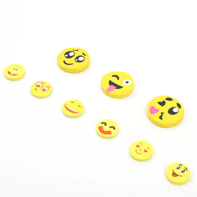Best Prices Laser Nubuck Eraser Of Yellow Emoticons  In Store